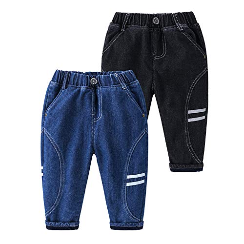 Mud Kingdom Thermal Little Boys Jogger Jeans Fleece Lined Warm Winter2