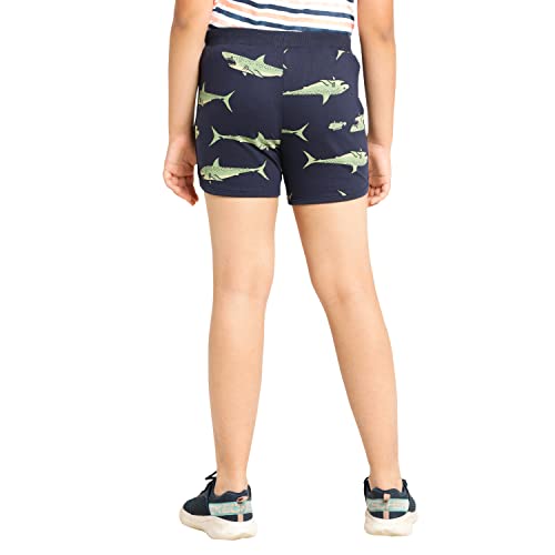 Image of Real Basics Premium Cotton Shorts for Girls - Regular Fit Printed Girl Shorts (Pack of 1)