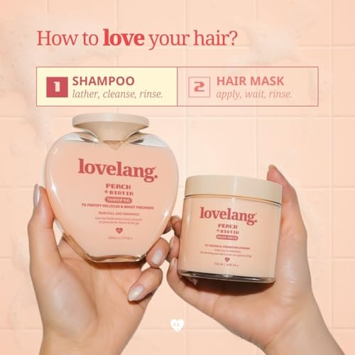Image of Peach + Biotin Shampoo | Hair Fall Control & Volume Boost | Strengthens Roots | Fruity Peach Scent | for All Hair Types | 230ml
