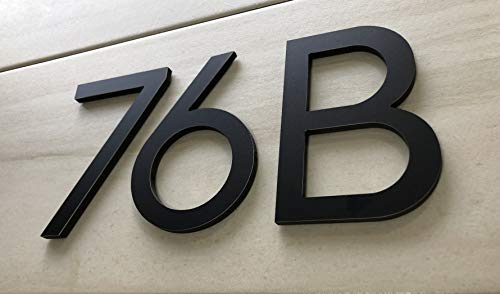 Self Adhesive 6 Inch House Numbers Matte Black (Number 3) #TOP2
