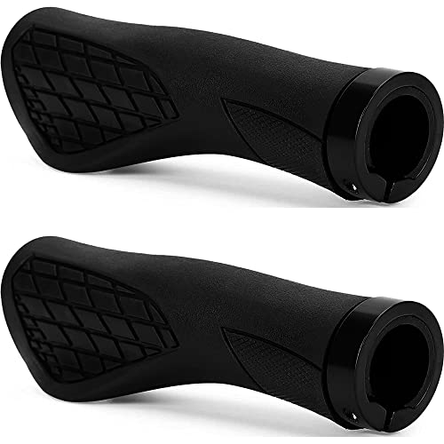 Fahrradgriffe Ergonomisch - MTB lenkergriffe Fahrrad mit rutschfeste Sanft Gummi | Softe Single Lock-on Fahrrad Lenker Griffe für MTB, BMX, E-Bike, Crossbike,Dirt-Bike Cover