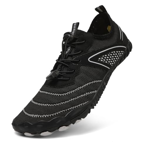 Genérico Zapatillas Hombre Barefoot, Botas Barefoot Hombre Suela Antideslizante Ultra Flexible con Diseño Minimalista Ideales Zapatos para Caminar En El Agua Natación O Uso En Rocas para Senderismo