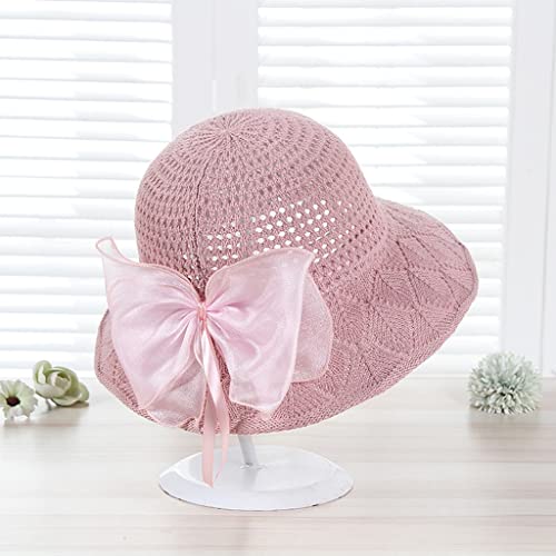Chapeau de soleil femme avec visière pliable et nœud élégant | Lot de 3 taille unique