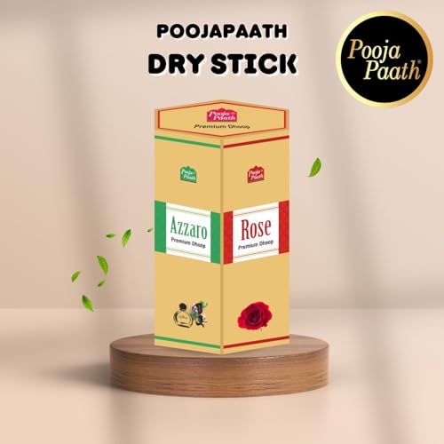 Image of Natural Fragrance Premium 6 Fragrance Drystick Dhoop for Puja, Home & Office, Meditation & Festive Fresh Vibes - Pack of 6 (Pooja Paath Azarro, Rose, Kasturi, Sindoor, Big Boss, Namaskar)