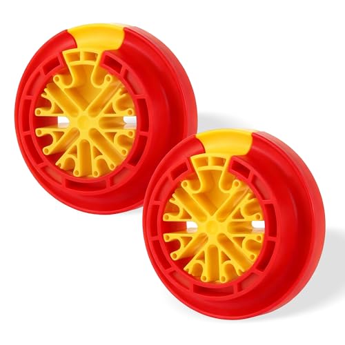 Wire Comb for Network Ethernet Cable Management Organizer Tool with Cat5 Cat6 Wire Straightener Low Voltage PSU Organizing Tool (2 Pack Red Yellow)