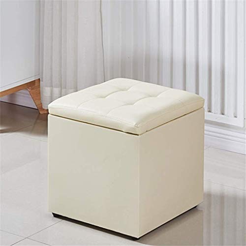 Ottoman voetenbank met Storage afneembaar deksel Poef Kruk Ottomaanse Cube Toy Borst met Flipping Deksel, Storage Kruk… - Afbeelding 4