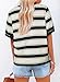 Dokotoo Summer Tops for Women Trendy Striped Color Block Easter Short Sleeve Shirts Crewneck Cotton Tshirts Womens Fashion 2026 Loose Blouses Dressy Casual Clothes Clothing Basic Tees Black Medium