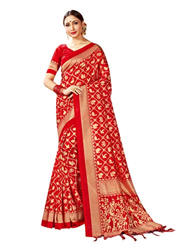Sarees For Women Mysore Art Silk Printed Saree || Ethnic Gift Indian Traditional Wedding Sari with Unstitched Blouse