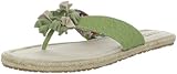 Hush Puppies Women's Judette Toe PST FL Sandal, Green, 6
