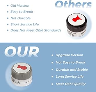 ArrogantF 𝙐𝙥𝙜𝙧𝙖𝙙𝙚𝙙 91538 Lighted Control Knobs Replacements for Weber Summit Grill Knobs 400/600 Grills E-470, E-670, S-460, S-470, S-660, S-670,for Weber Grill Replacement Parts