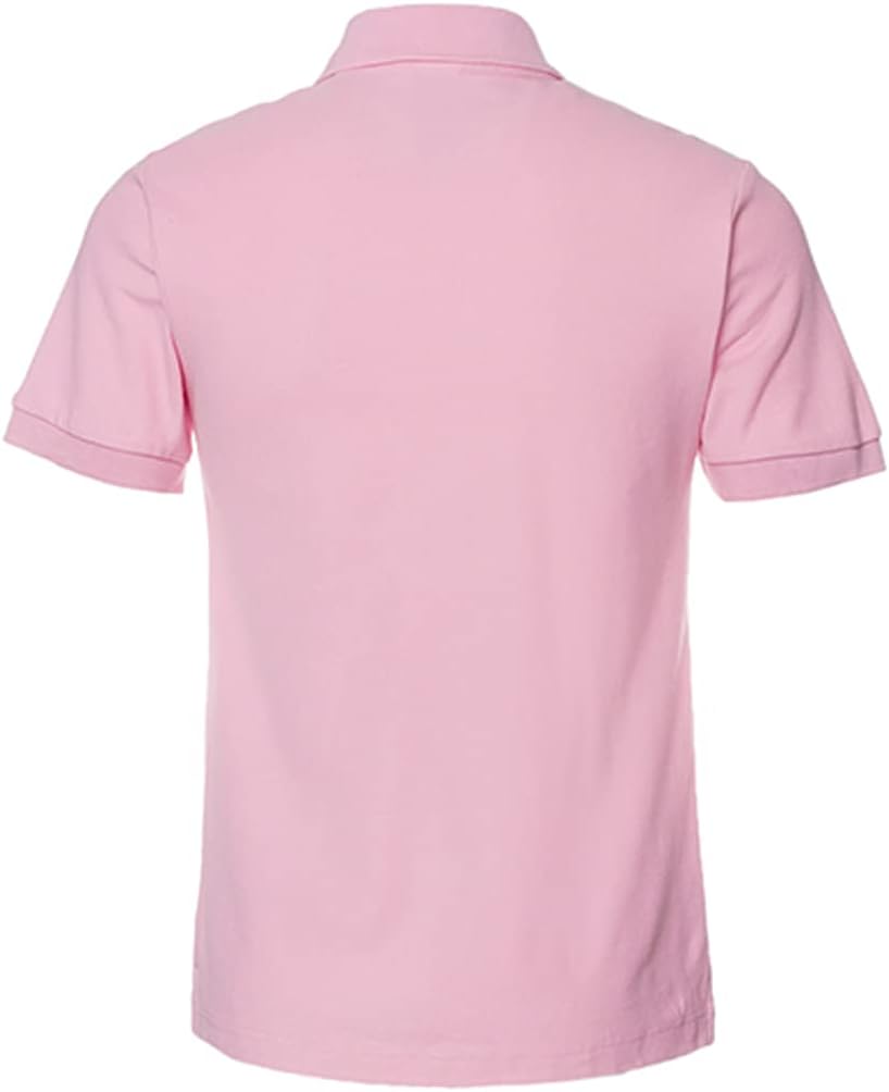 NeedBo Men's Classic Fit Short Sleeve Casual Solid Cotton Pique Polo Shirt - Image 3