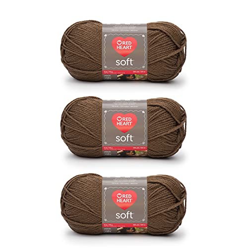 Image of Red Heart Soft Toast Yarn - 3 Pack of 141g /5oz - Acrylic - 4 Medium (Worsted) - 256 Yards - Knitting /Crochet