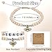 Aelciyue Valentines Day Gifts for Teachers - Daycare Teacher Appreciation Gifts for Women Thank You End Of Year Christmas Gift for Teachers Bee Charm Bracelets for Women Bee Themed Gift for Teacher