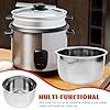 VINTORKY 304 Stainless Steel Inner Cooking Pot 3L Replacement Cookware Inner Pot for Rice Cooker Accessories, Compatible with Various Brands, Non-Stick Design #2