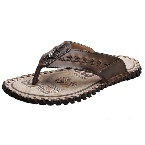 Tongs en cuir pour hommes : sandales élégantes et confortables pour l'été