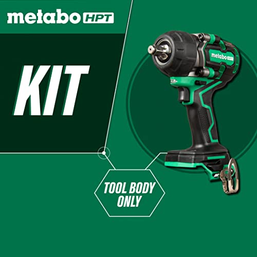 Metabo Hpt 36V Multivolt ½-Inch Mid-Torque Cordless Impact Wrench | Tool Only, No Battery | 4-Stage Speed Selection | Brushless Motor | Ip56 Compliant | Wr36Deq4 #TOP2