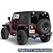 u-Box Rear Bumper for Jeep Wrangler YJ & TJ 1987-2006 - Textured Steel Back Bumper w/LED Lights & D-Rings & Receiver Hitch & License Plate Mount