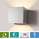 baltimore wandleuchte aluminium ☀ 【Hochwertig und Wasserdicht】 Das Merkmal von IP65 Weatherproof macht es unter den Umständen gut. Geeignet für Outdoor-Plätze und schlechtes Wetter. Die gesamte Lampe besteht aus reinem Aluminium, 2,4 Ib-Hochleistungsbeschaffenheit,muss nicht um Beschädigung sorgen wenn man es an die Wände, Säule, Bäume, Traufe usw.