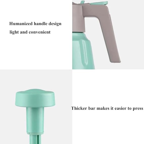Watering Tank 2L Handheld Pump Pressure Water Sprayer Pneumatic Plastic Spray Plastic Spray Bottle Adjustable Nozzle Sprinkler for Garden Lawn Plants Color: B