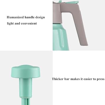 Watering Tank 2L Handheld Pump Pressure Water Sprayer Pneumatic Plastic Spray Plastic Spray Bottle Adjustable Nozzle Sprinkler for Garden Lawn Plants Color: B