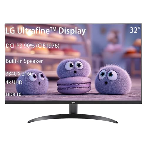 Image of LG Ultrafine Monitor 32, 4K UHD (3840x2160), HDR10 DCI-P3 90% (CIE1976), 16:9 VA Anti-Glare, Speakers x2, 60HZ, 4ms, OnScreen Control, Reader Mode, Flicker Safe, Borderless Design, with 5ave HDMI1