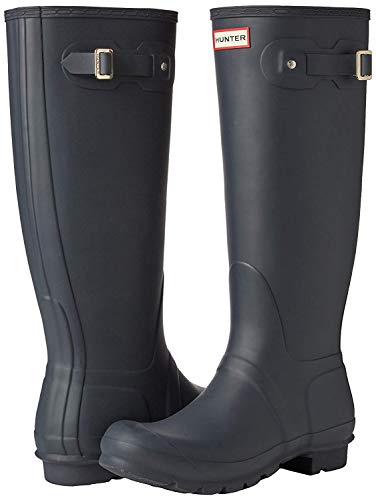 Hunter Women's Original Tall Rain Boot (8 M US, NAVY MATT)