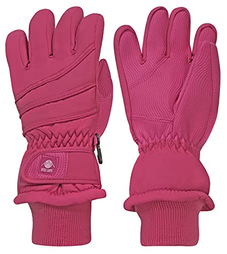 N'Ice Caps Kids Waterproof Winter Thinsulate Warm Gloves (Fuchsia, 7-8 Years)