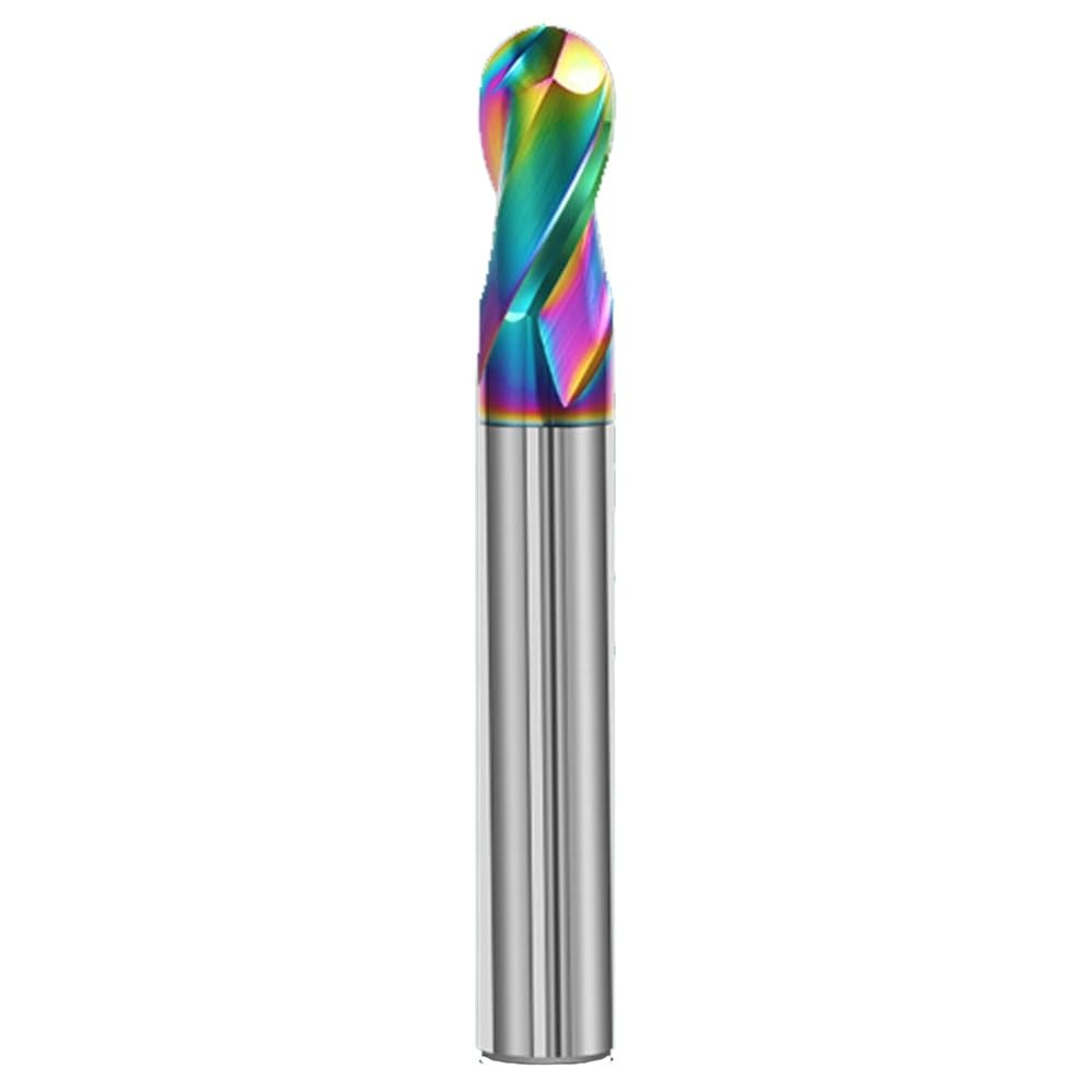 2 Flute Ball Nose End Mill HRC55 Tungsten Carbide Cutter CNC Router Bit Milling Tool R0.5 R0.75 R1 R6Ball End Milling Cutter (Size : R5*10 * 150)