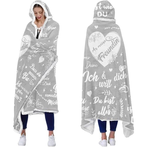 Beste Freundin Geschenk, Decke mit ärmeln Geschenke für Freundin, Geschenk Freundin Geburtstag, Freundin Geschenk zum Weihnachten Geburtstag Valentinstag, Jahrestag Geschenk für Sie Freundin