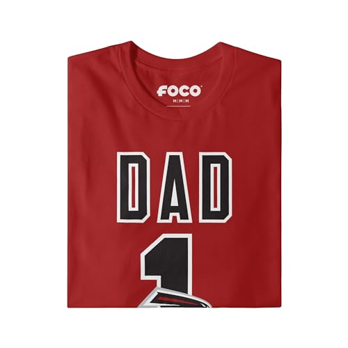 Image of FOCO NFL Mens NFL Team Logo Tee Shirt #1 Dad T-Shirt