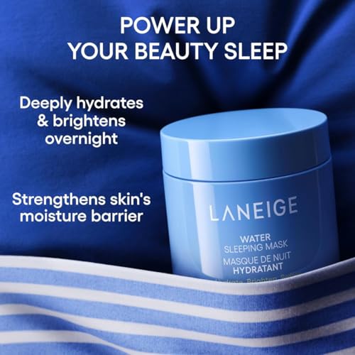 Image of Laneige Water Sleeping Mask for Face | Hydrating Overnight Face Mask for Refreshed and Glowing Skin | Lightweight Gel Texture with Moisture Wrap | Smooth Skin Night Cream