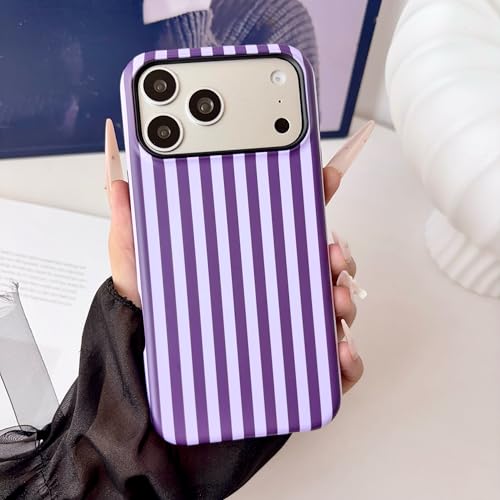 ZOEVEES Striped Magnetic Case for iPhone 15 Pro, Purple by ZOEVEES - Used condition - US$7.73