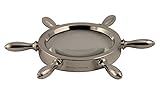Dimensions mm 150 x 130 x 14 Arfasatti Presse-Papiers Loupe en Argent 925 Gouvernail Fait a la Main en Italie