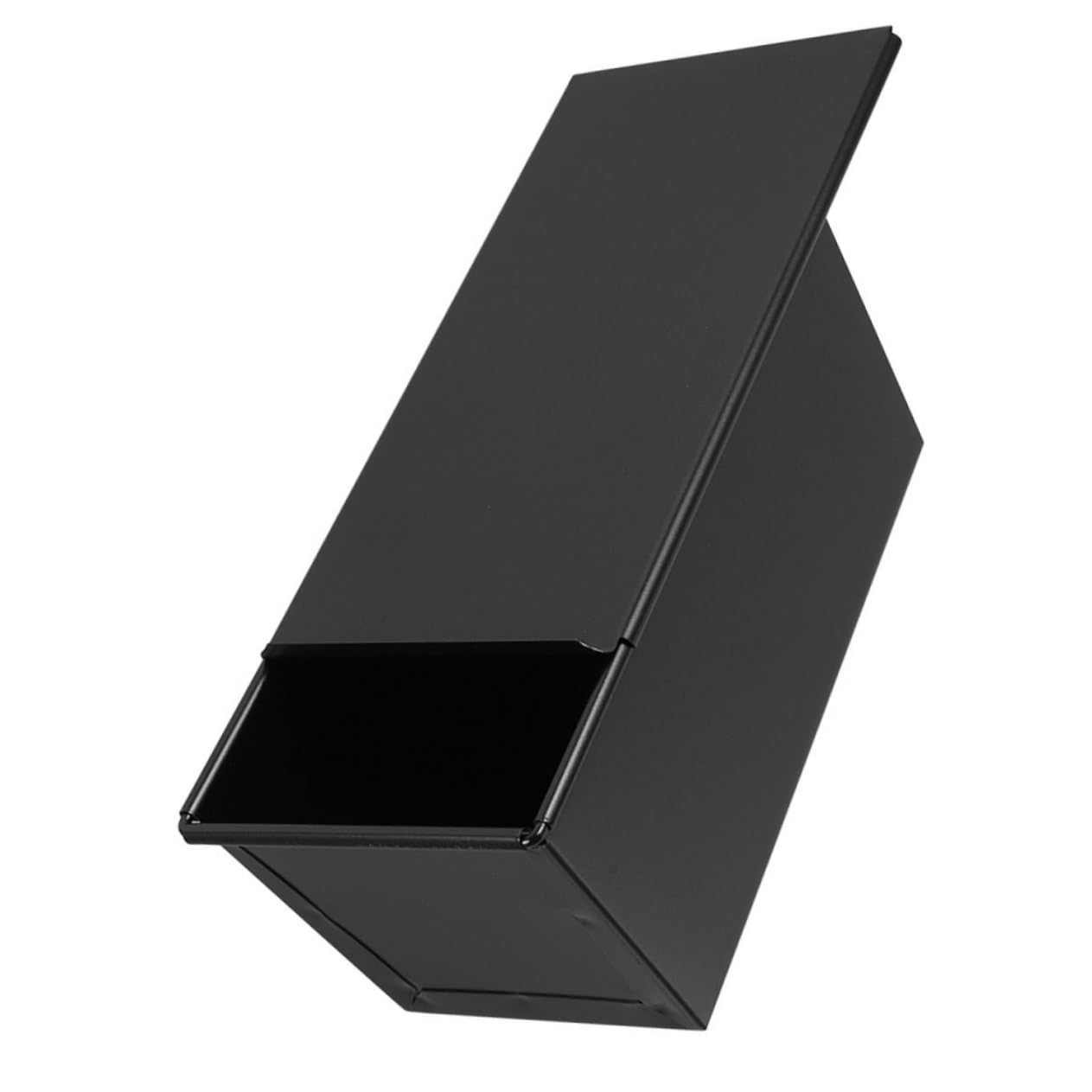 Alipis 3 Moldes Deslizantes Para Tostadas Sin Pan Para Masa Madre Reutilizables Para Hornear Con Tapa Y Bandeja De Drenaje De Silicona Pequeños De Hierro Y Color Negro