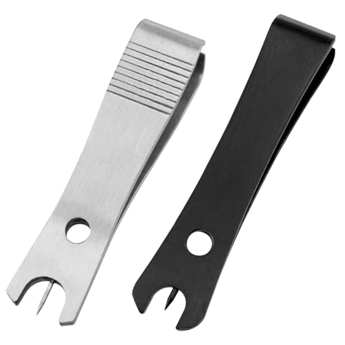 AYLIFU Fly Fishing Nippers Fishing Line Cutter Line Cutter Fishing Black and Silver for Cutting Braids Untying Fishing Lines and Removing Fishing Lines 2PCS