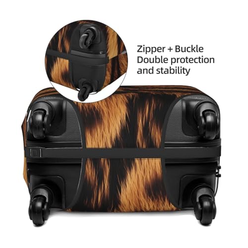 Tiger Fur Elastic Travel Luggage Cover, Washable Spandex Suitcase Protector, Anti-Scratch Fits 18-32 Inch4
