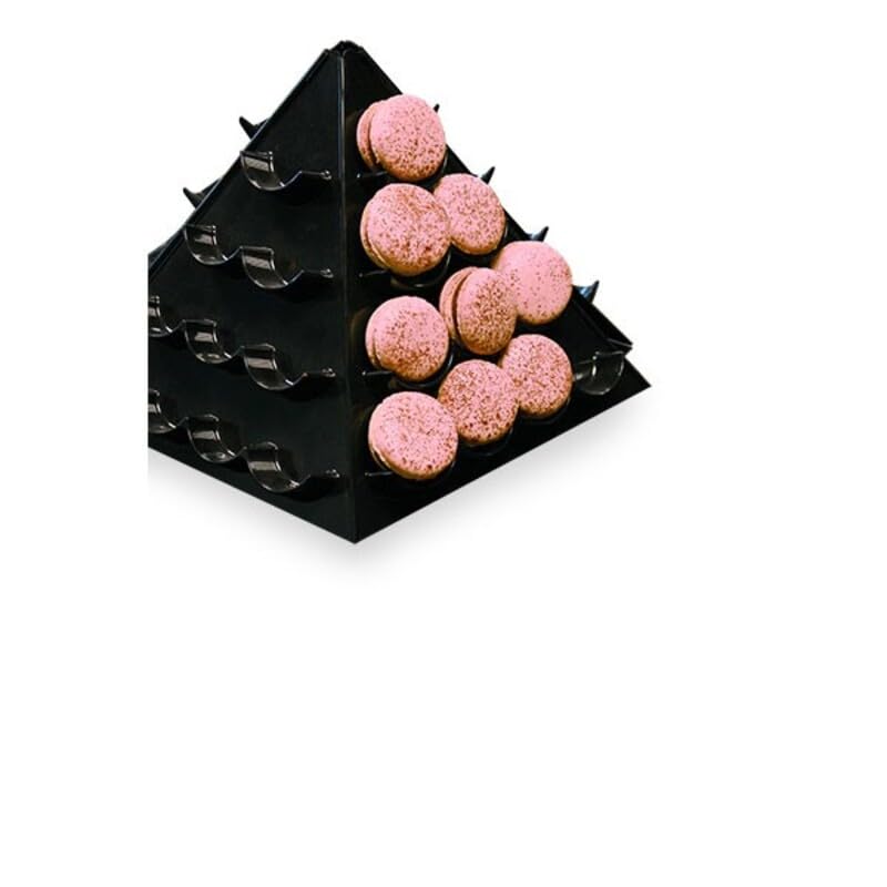 Pyramide à macarons noire