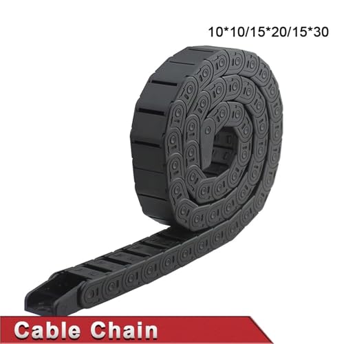 Chaîne porte-câbles 10x10 semi-fermée 1m guide-câble plastique pour machine textile