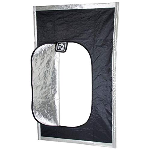 Black Hatch Zipper Door 57 1/2" w x 96”h by Hydrofarm - Image 2