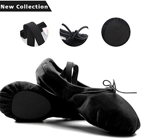 Ballet Shoes Canvas Ballet Slipper Yoga Dance Shoe Ballet Flats for Girls Women
