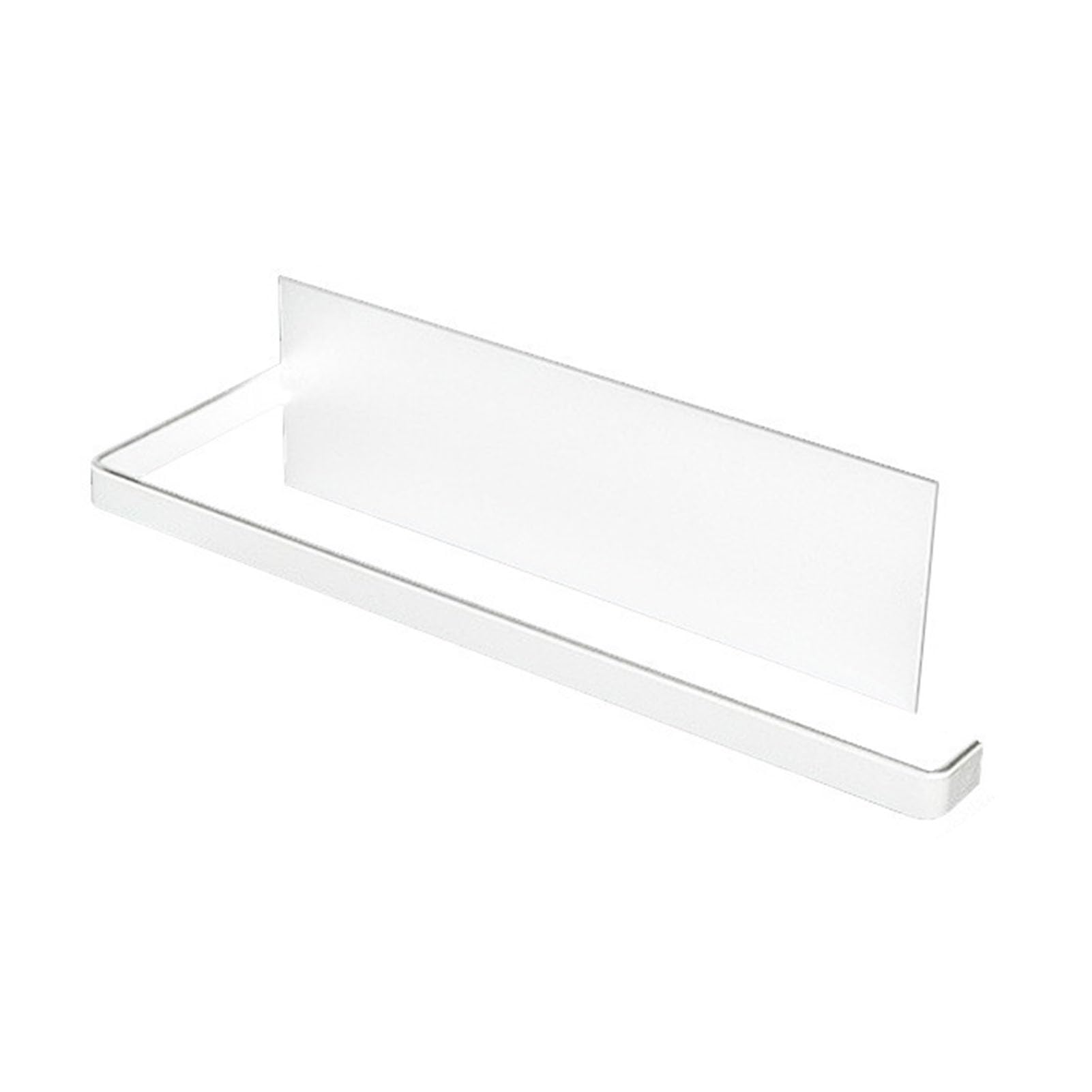 Portarrollos magnético blanco para ahorrar espacio con organizador de cocina colgante de metal