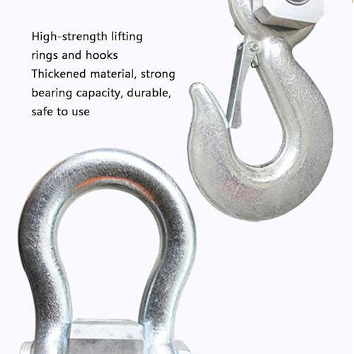 High Precision Industrial Digital Crane Scale, Heavy-Duty Hanging Scale with LCD Display, Tare/Zero/Data Hold/Unit Change for Construction & Travel Use