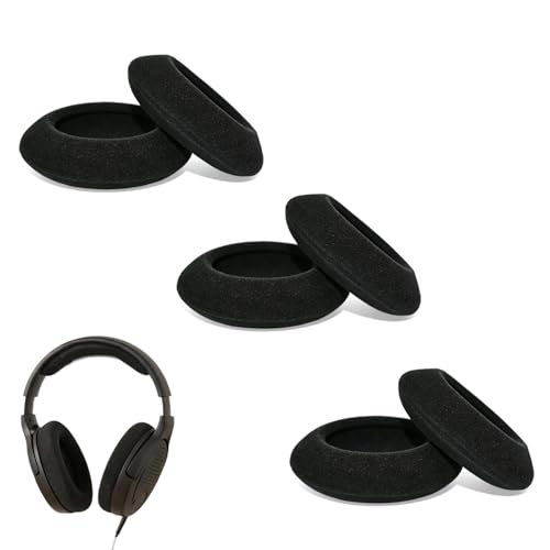 3 Pares de Almohadillas de Oreja de Repuesto Suaves de Espuma de 55 cm Compatibles con Auriculares, Adecuadas para los Modelos Sennheiser PC 2 / PC 3 / PC 5 / PC 7 / PC 8 USB