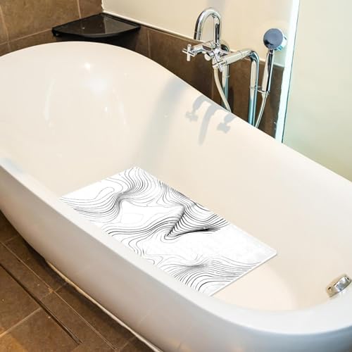 Tapis de bain antidérapant de qualité supérieure art abstrait XL - 6