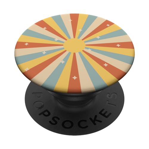 Retro Vintage Abstract Sunset Nostalgic Style Phone Popper PopSockets Swappable PopGrip