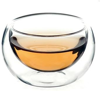 LeCharm Glass Teacup - Double Layer and Heat Resistant Glass Design