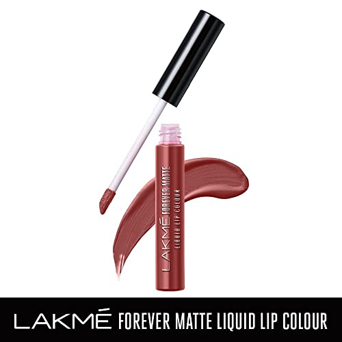 Image of LAKME Forever Matte Liquid Lip Color - 34 Brown Sheer & Lakme Forever Matte Liquid Lip 35 Rose Wood Combo