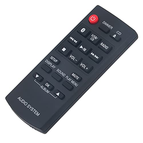 N2QAYB000984 Replacement Remote Control Fit for Panasonic CD Stereo System SC-PM250 SA-PM250 SB-PM02 SC-PM251 SA-PM251 SC-PM600 SA-PM600 SB-PM500 SC-UX100 SA-UX100 SB-UX100 SC-HC200 SC-PM702EB-S - Image 3