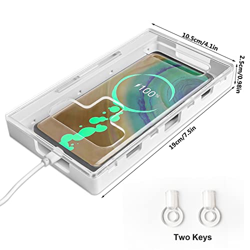 Kumprohu Caixas de segurança para telefone | Recipiente de armazenamento de telefone portátil duráve