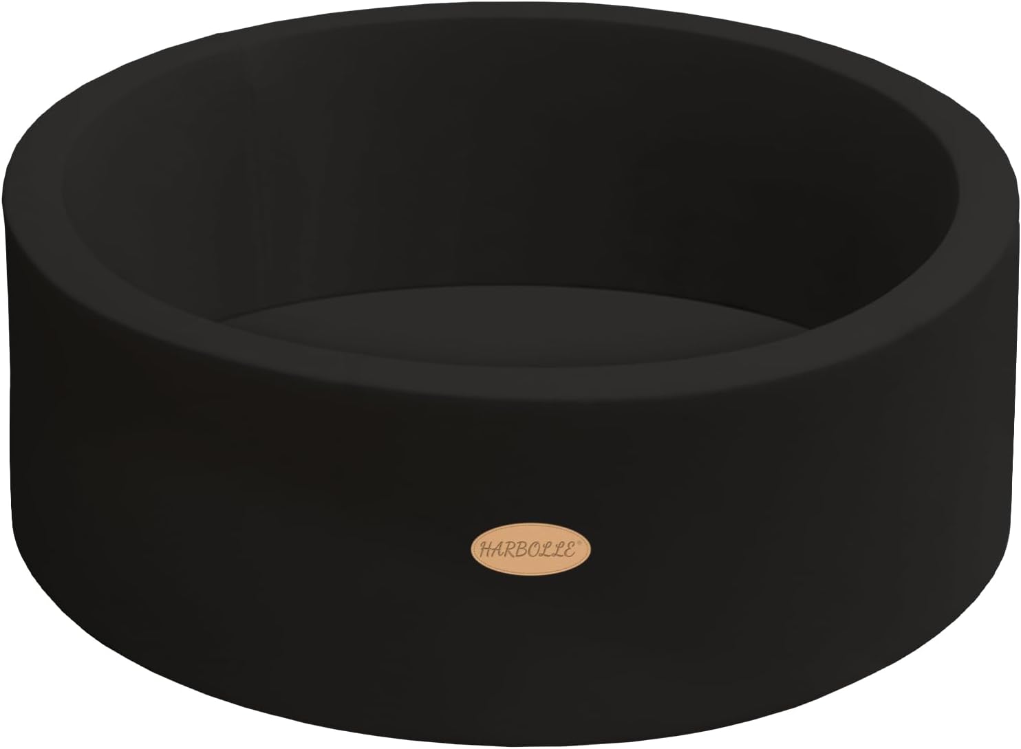 Baby Ball Pit Soft Round Memory Foam Ball Pits NOT Included Balls Indoor Outdoor Playpen for Babies Toddlers Kids Infants Ideal Birthday Gift for Girls Boys, Black